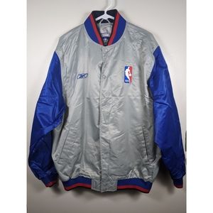 Reebok NBA Referee Jacket Silver/Blue/Red SZ M